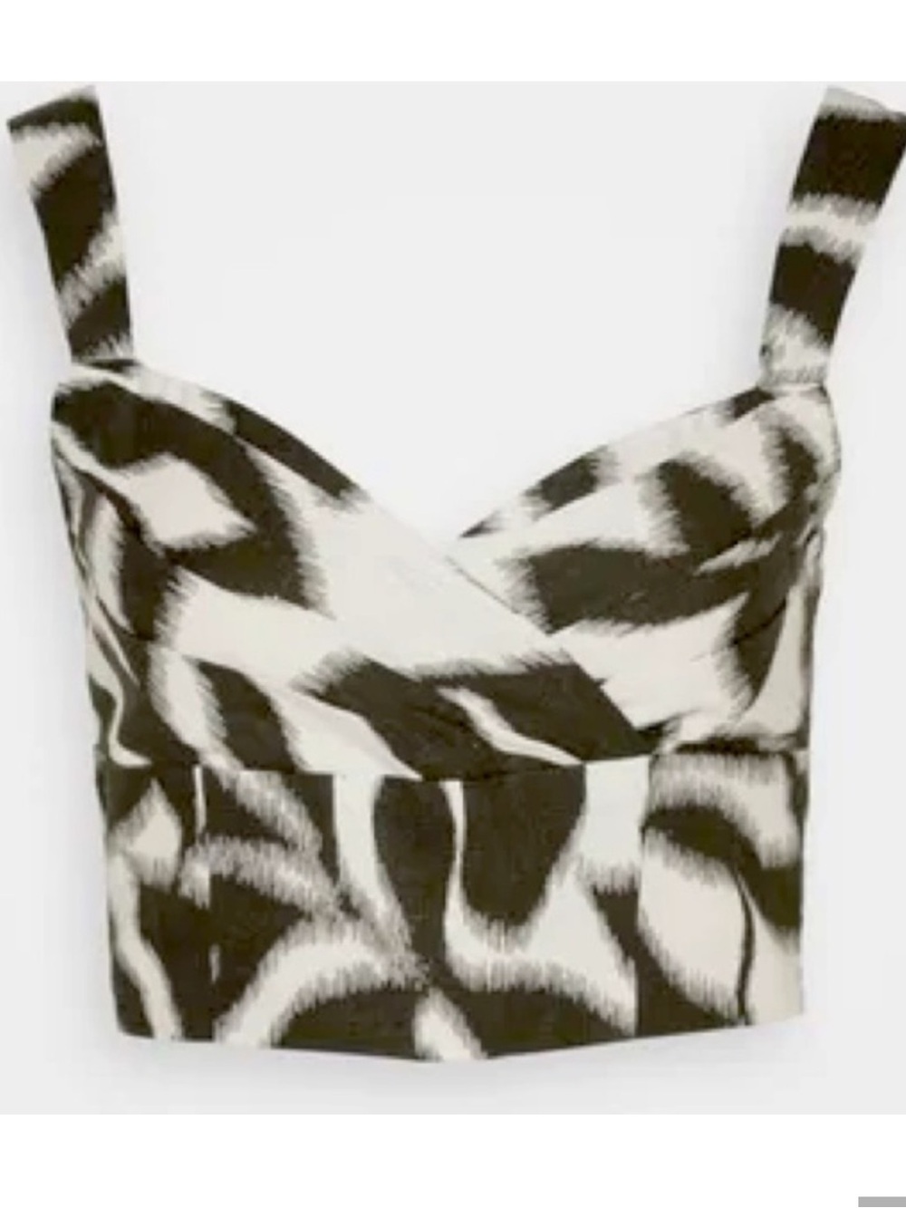 NWT Banana Republic Linen Blend Crossover Bustier Crop Tank Top